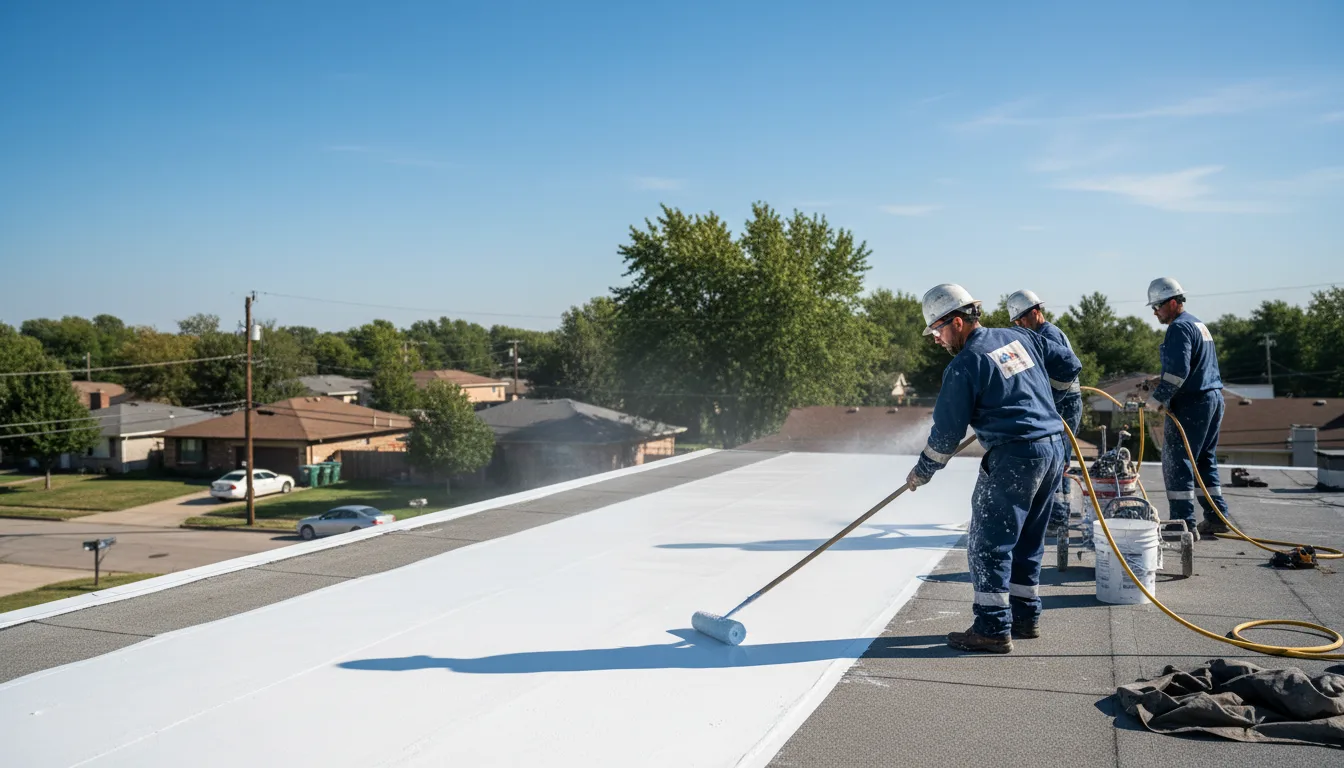Commercial roof coating in Brooklyn, CT near me